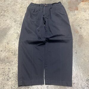 Vintage Bugle Boy Company Trousers Men’s 35 x 30 Black Baggy Business Casual